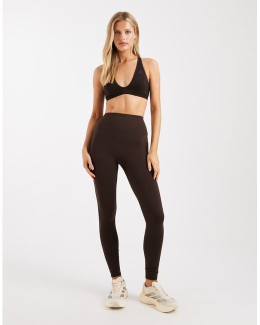 Adidas Originals Black Workout Essentials Knit Light Support Bra