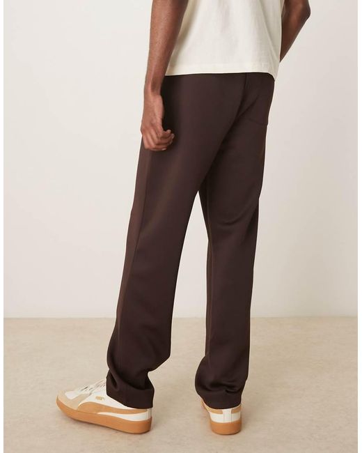 ASOS Joggingbroek Met Rechte Pijpen Van Scubastof in het Natural voor heren