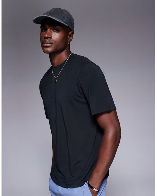 4505 Blue Quick Dry Performance Jersey Back Graphic Oversized Running T-shirt for men