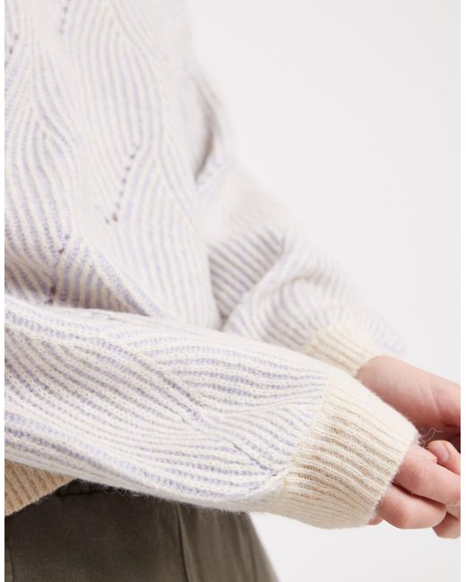 Pieces White – strickpullover