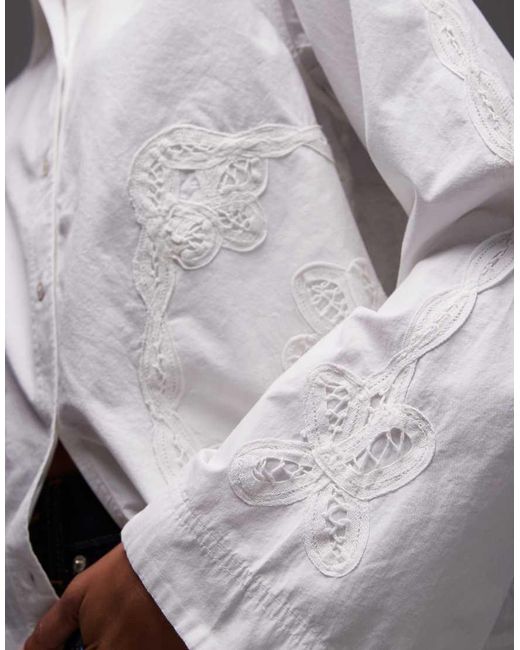 ARKET Gray Embroidered Shirt