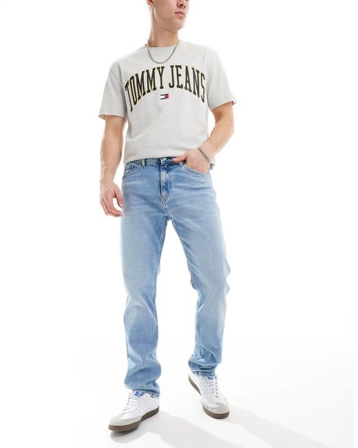 Ethan - jeans dritti comodi lavaggio chiaro di Tommy Hilfiger in Blue da Uomo