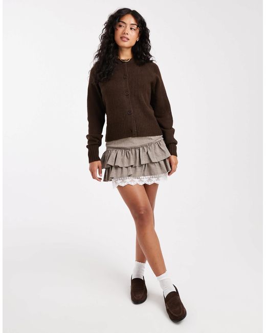 Threadbare Brown – strickjacke
