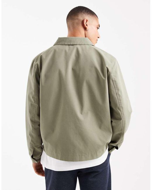 New Look Gray Light Weight Harrington Jacket for men