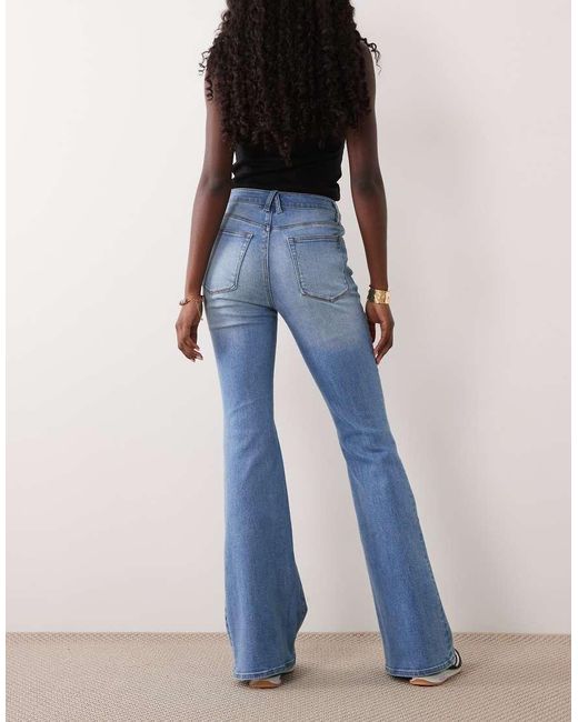 GOOD AMERICAN Blue Good Legs Flare Jeans