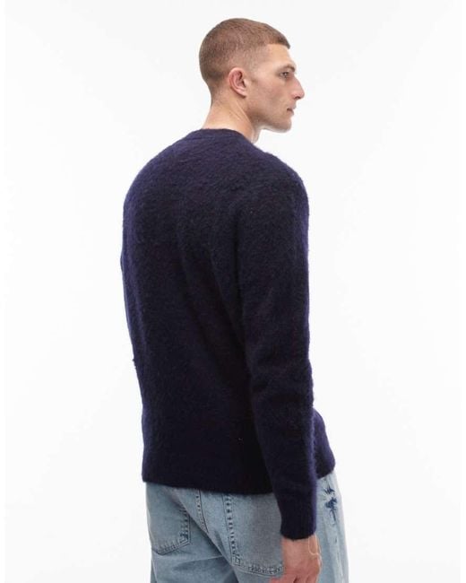 Tommy Hilfiger Blue Alpaca Big Flag Jumper for men