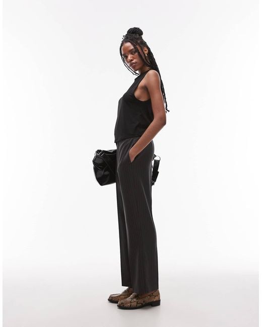 TOPSHOP Black Soft Loose Tank Top