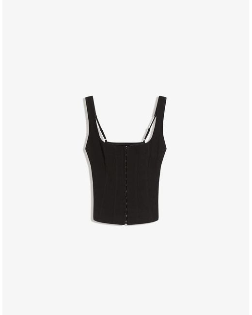 Bershka Black Bengaline Strappy Top
