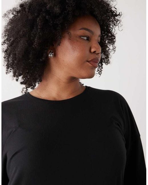 Noisy May Black Midi T-Shirt Dress