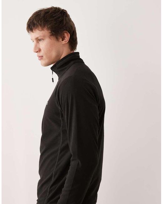 Regatta Black Montes Lightweight Half Zip Fleece for men