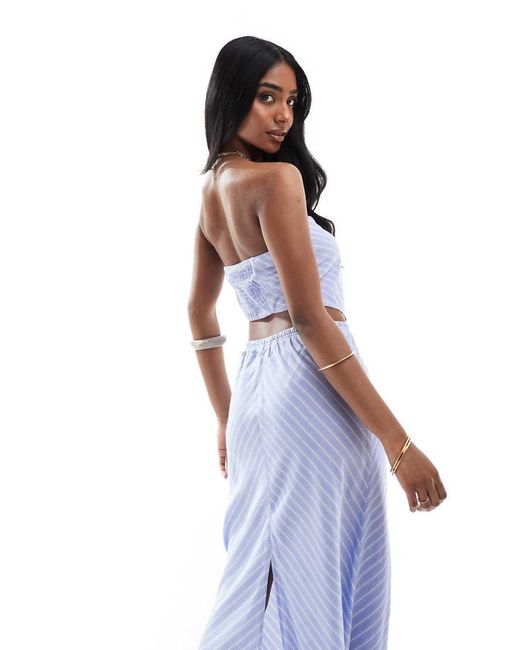 ONLY Blue Scarf Top Co-ord
