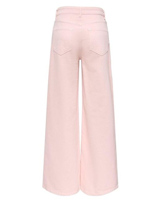 Vaqueros De Corte Ancho Jdy de color Pink