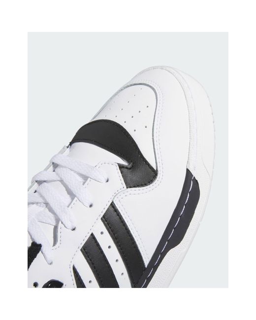 Zapatillas bajas blancas rivalry low Adidas Originals de hombre de color Metallic
