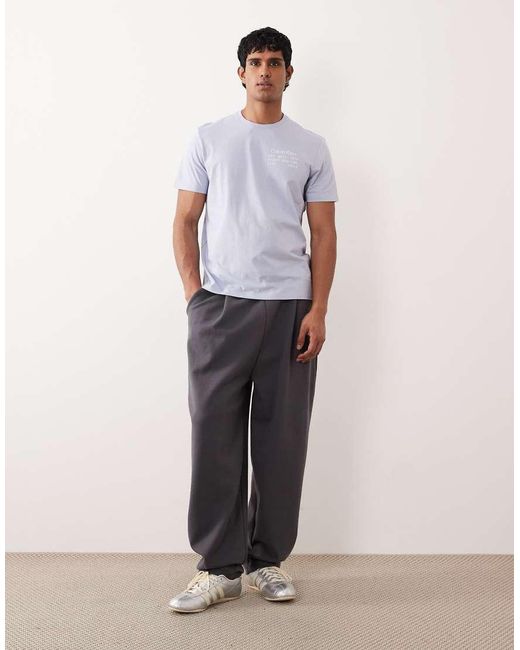 Calvin Klein Purple Box Chest Graphic T-shirt for men