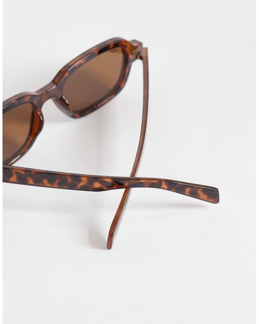 Jack & Jones Brown Jack& Jones Square Shape Sunglasses for men