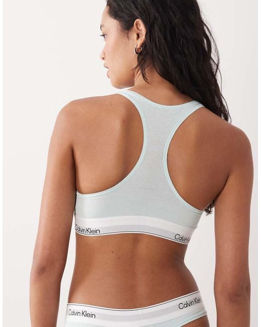 Calvin Klein Green Icon Cotton Modal Unlined Bralette