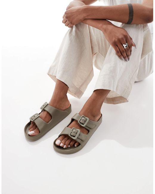 ONLY Natural – doppelriemchensandalen