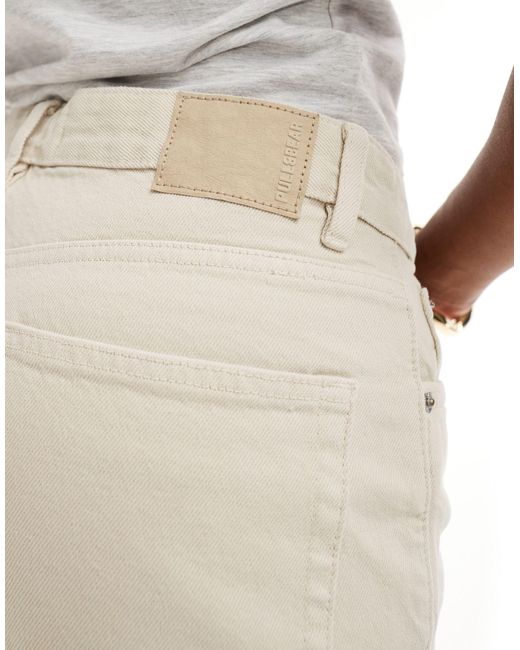 Pull&Bear White – gerade geschnittene jeans
