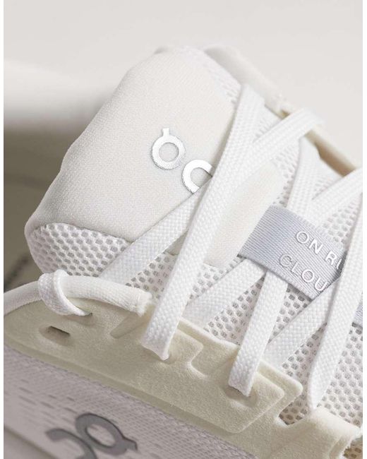 On Shoes White Cloudrunner 3 Running Trainers for men