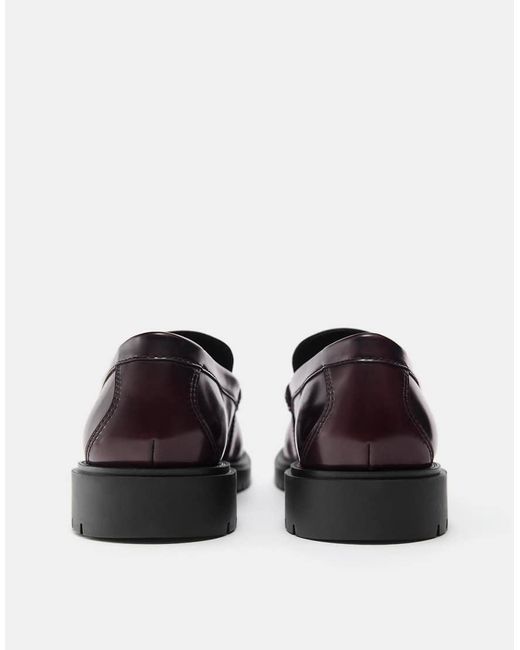 Pull&Bear White Tassel Loafers for men