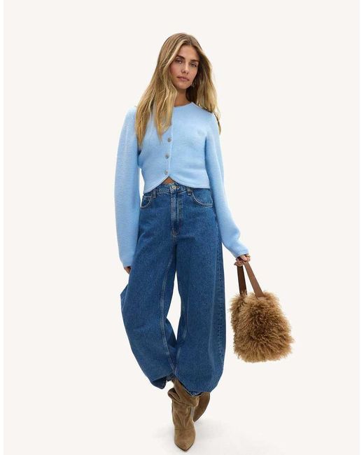 Loavies Blue Constant Thoughts Light Cardigan With Buttons