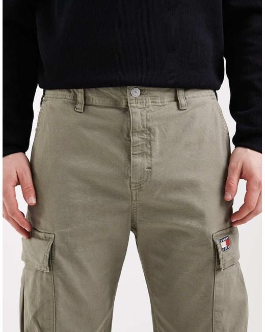 Tommy Hilfiger Black Otis Cargo Trousers for men