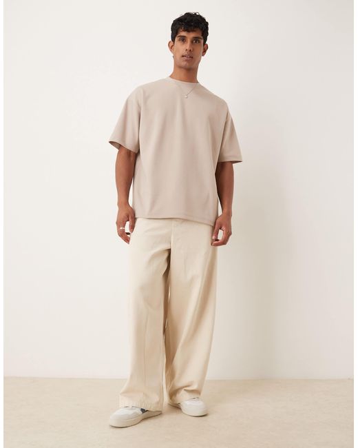 ASOS Natural Breathemaxtm Heavyweight Oversized T-shirt for men