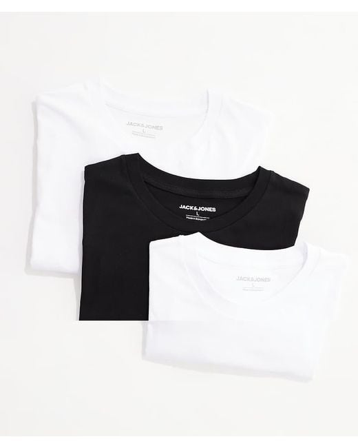 Jack & Jones Black Oversize T-shirt 3 Pack for men