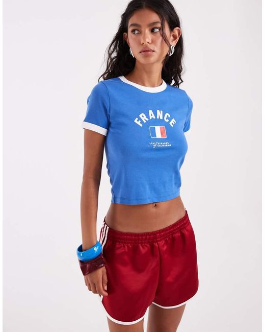 Adidas Originals Red Three Stripe Sprinter Shorts