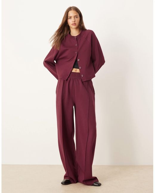 ASOS Red Interlock Cardigan