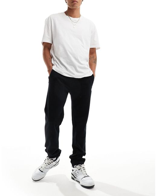 Fred Perry Black Loopback Sweatpants for men
