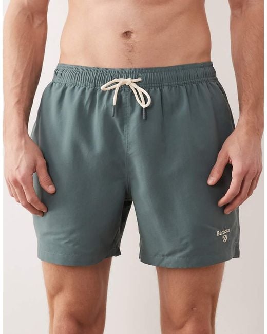 Barbour Multicolor Staple 5 Inch Logo Swim Shorts for men