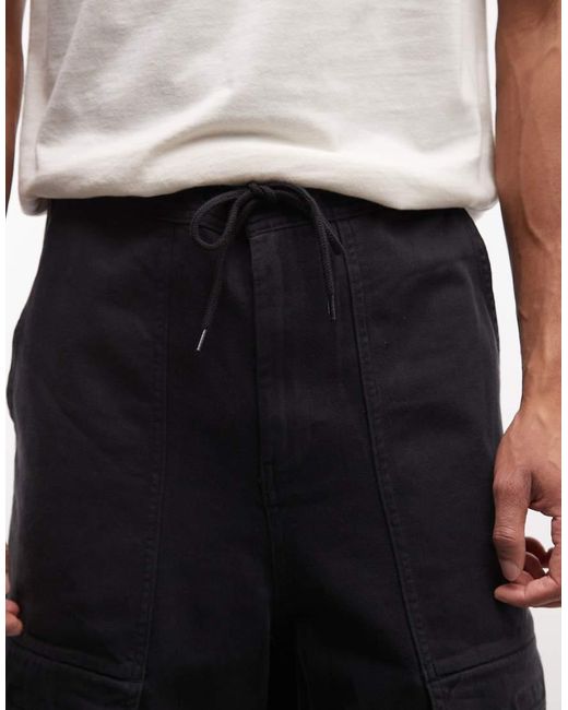 Weekday Gray Oversized Parachute Pants for men