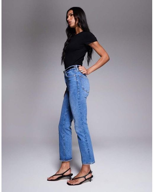 GOOD AMERICAN Blue Always Fits Good Legs Straight Jeans