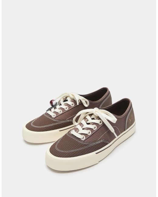 Pull&Bear – sneaker aus canvas in White für Herren