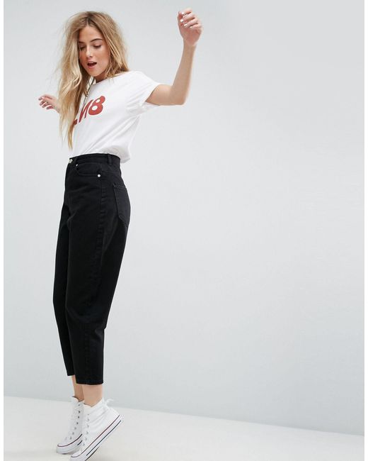 black balloon leg jeans