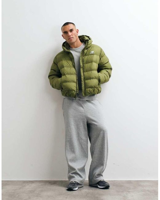 New Balance Green Boston Puffer Jacket for men
