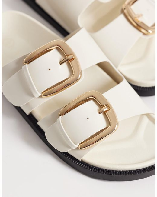 SEQWL White – flache sandalen