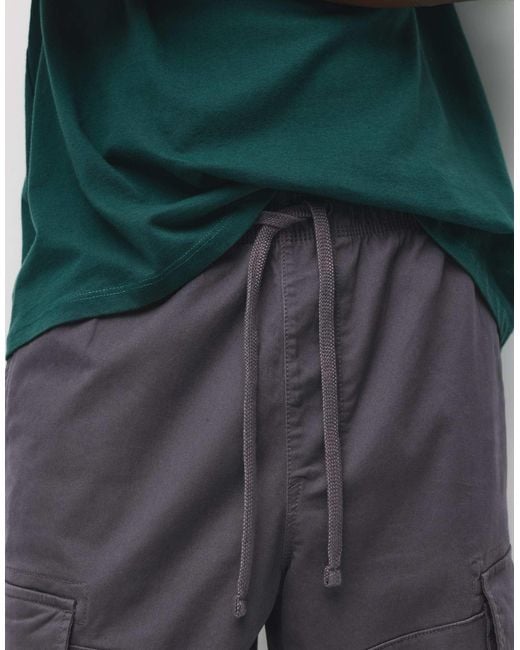 Pull&Bear – cargo-jogginghose in Green für Herren