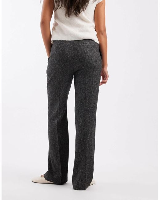 ASOS Black Tailored Slim Straight Leg Trousers