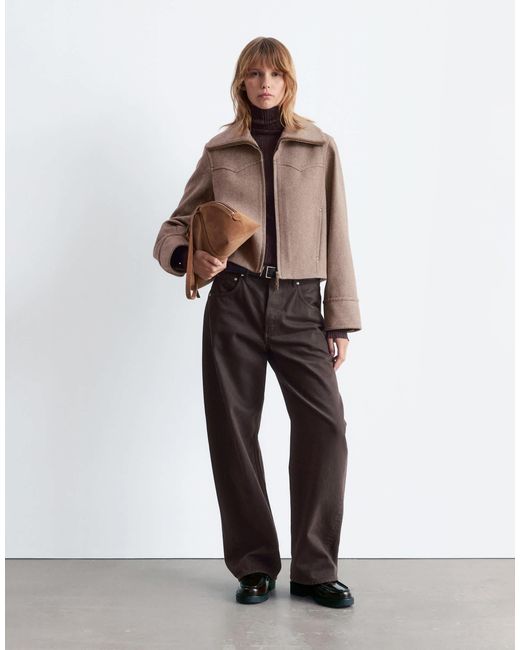 & Other Stories Brown Wool Jacket