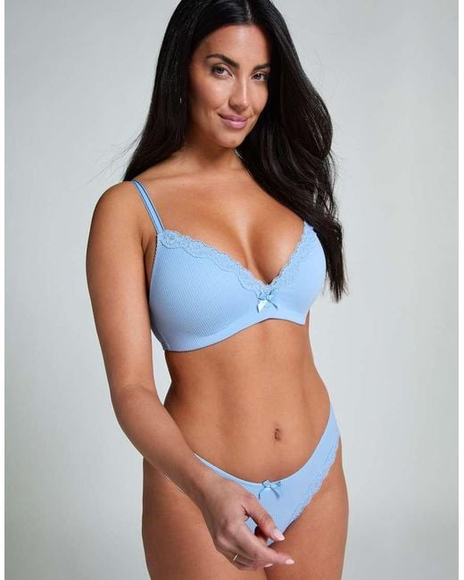 Hunkemöller Blue Lola Padded Non-Wired Bra