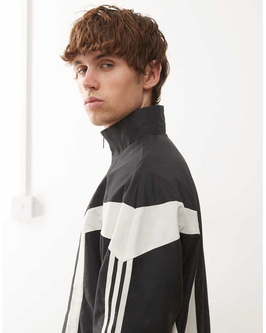 Adidas Originals Black Originals Basketball Wind Breaker Jacket for men