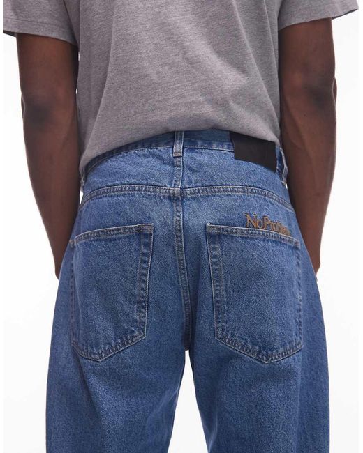 No Problemo Blue baggy Jeans for men