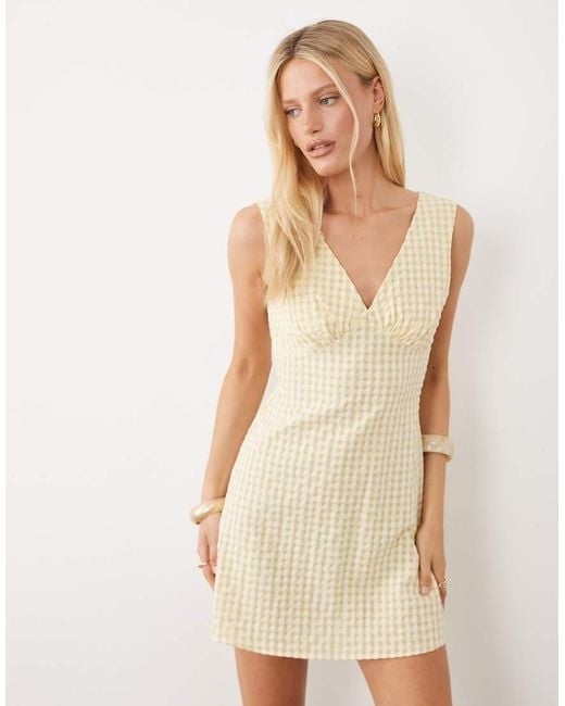 ASOS Natural V Neck Mini Dress