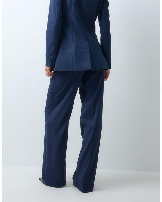 Vero Moda Blue Wide Leg Tailored Trouser Co-Ord