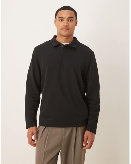 Polo d'ensemble coupe classique ASOS pour homme en coloris Black