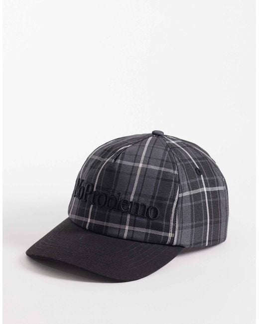 No Problemo Black Plaid Cap