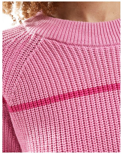 SELECTED Red Lola Striped Knit Jumper