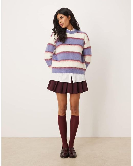JJXX White Stripe Knitted Jumper